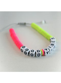 Slons Aksesuar Slons Accessories Fimo Bracelet Good Vibes Written  - Image 1