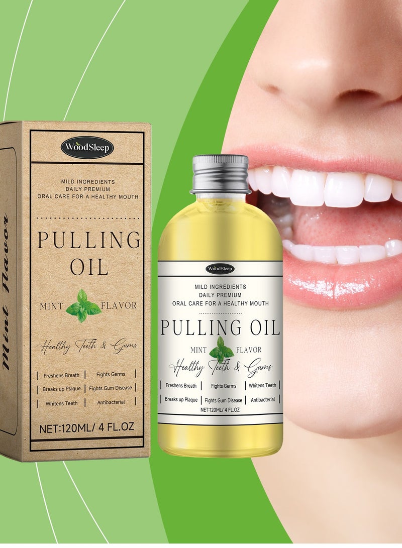 WoodSleep Cocofresha Pulling Oil,Cocofresha Coconut Pulling Oil,Pure Organic Coconut Oil Pulling 4 Oz Mint Flavor,Organic Coconut Oil Pulling Oil,Organic Coconut Oil Pulling Mint Flavor (1pc) - Image 1