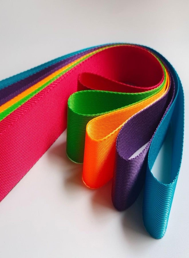 MONIDOOR Nylon Webbing 1 Inch 24 Yards 24 Colors Durable Flat Nylon Webbing Strap for Backpack,Cargo Strap,Pet Leash or Collar,Gardening,Craft (Mixed Color 1,1 Inch,252551) - Image 4