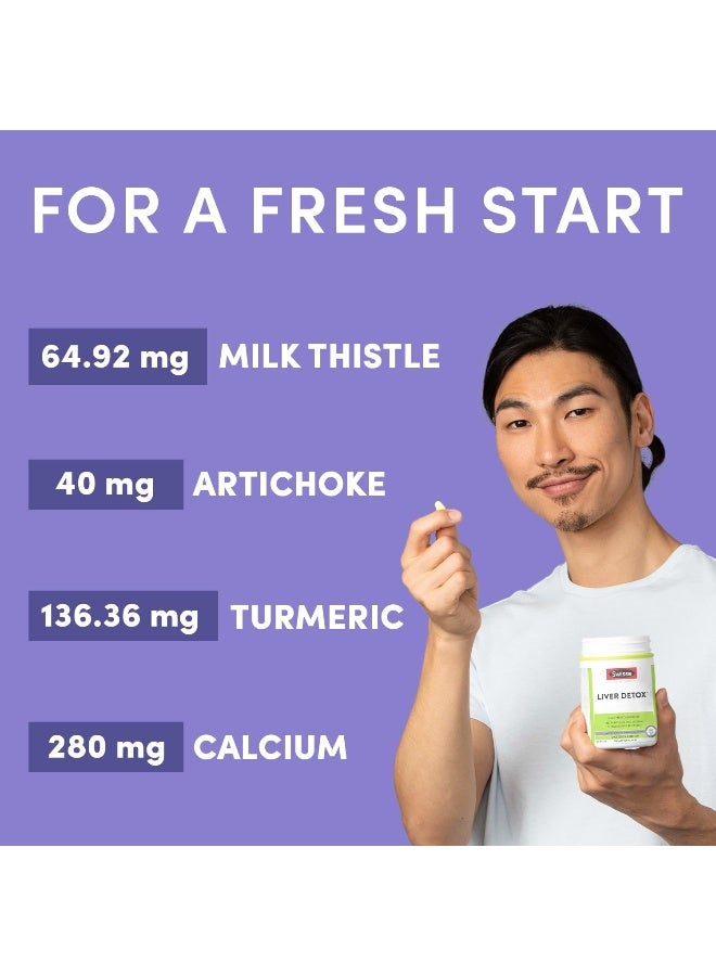 Milk Thistle Liver Cleanse Detox And Repair Liver Supplement And Liver Support Milk Thistle + Turmeric + Artichoke Extract Milk Thistle Liver Detox And Fatty Liver Supplement 180 Liver Pills - Image 4