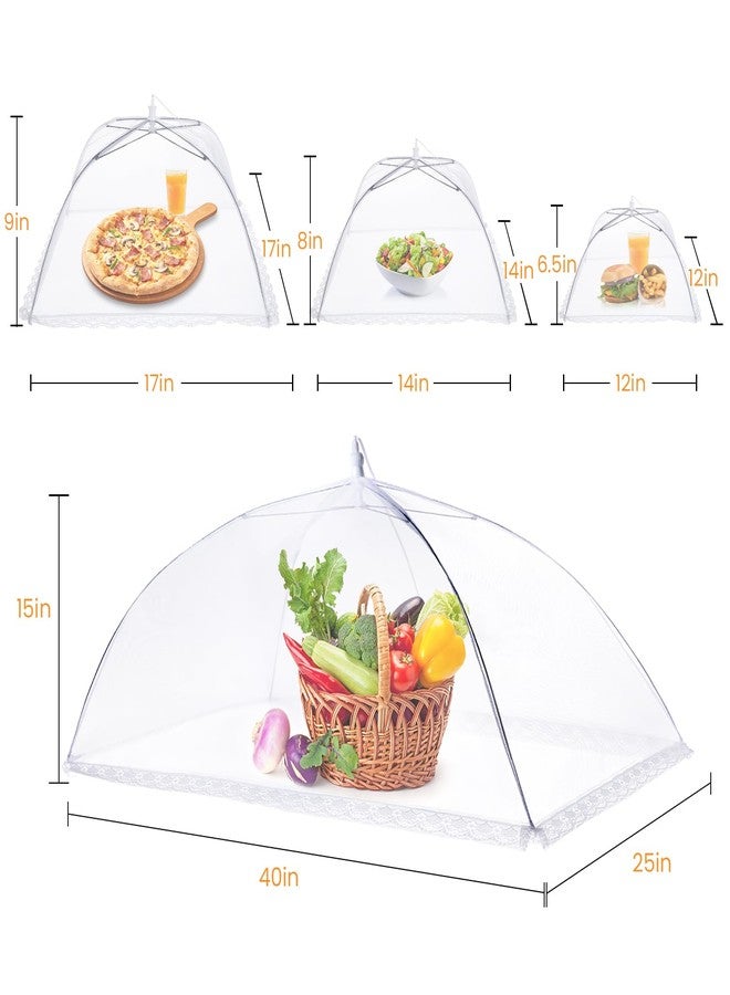 HOMKULA Food Covers for Outside - Food Tents/Food Covers for Outdoors Mesh Screen, Picnic Pool Party Supplies, Pop-Up and Collapsible, 7 PACK (1*XXL+2*L+2*M+2*S) - Image 3