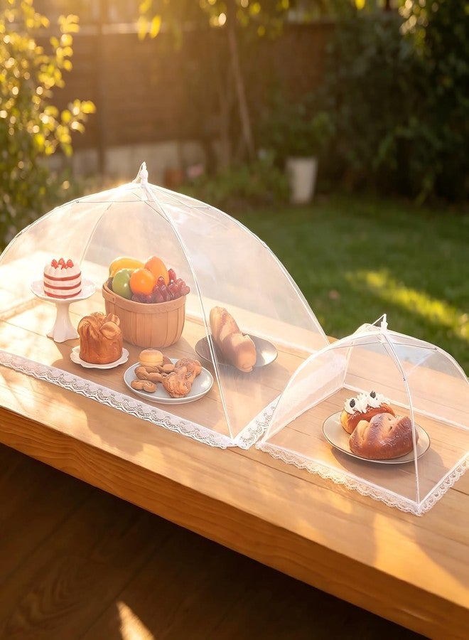 HOMKULA Food Covers for Outside - Food Tents/Food Covers for Outdoors Mesh Screen, Picnic Pool Party Supplies, Pop-Up and Collapsible, 7 PACK (1*XXL+2*L+2*M+2*S) - Image 2