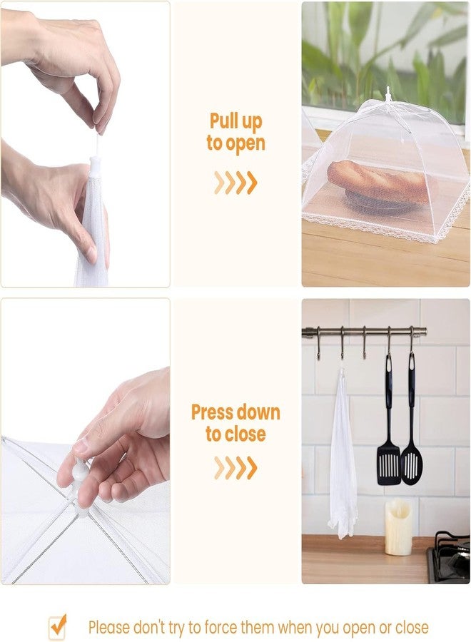 HOMKULA Food Covers for Outside - Food Tents/Food Covers for Outdoors Mesh Screen, Picnic Pool Party Supplies, Pop-Up and Collapsible, 7 PACK (1*XXL+2*L+2*M+2*S) - Image 5