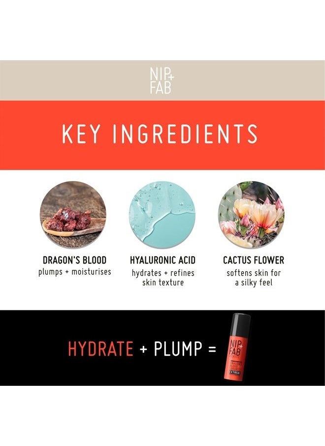 NIP+FAB - Nip + Fab Dragon's Blood Fix Plumping Serum Extreme for Face with Hyaluronic Acid, Cactus Flower, Pro-Aging, Hydrating, Moisturizing for Fine Lines and Wrinkles, 1.7 Fl Oz - Image 1