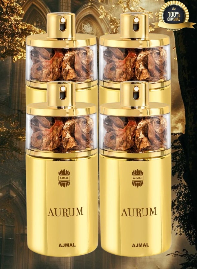 Ajmal 4 Pieces Aurum Perfume 75ML - Image 1
