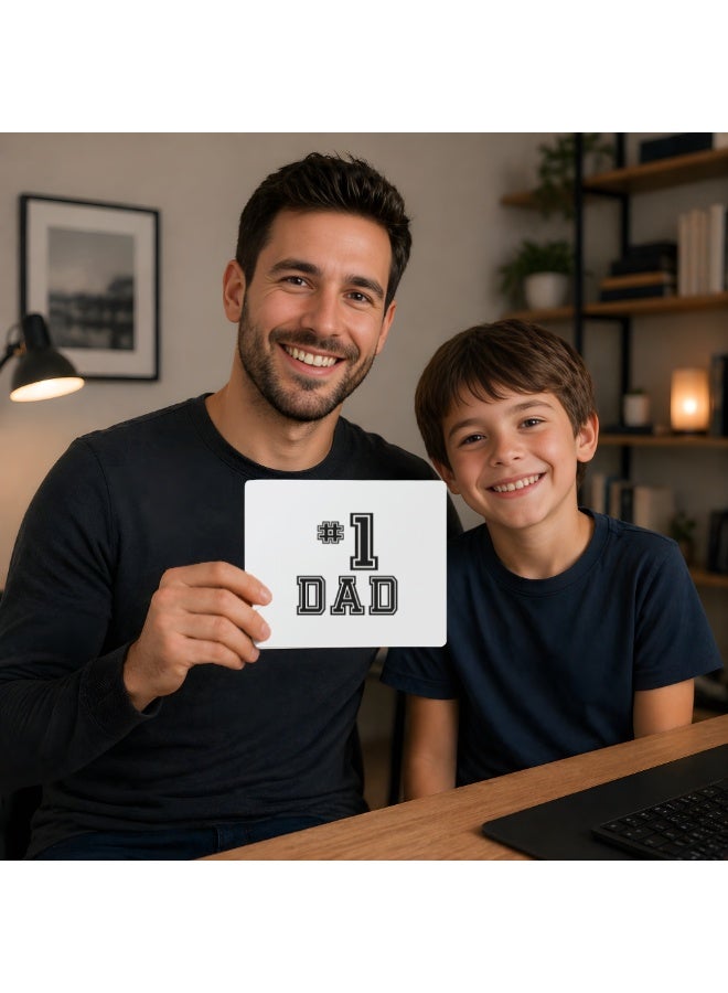 PRINTSHOP4ME Father's Day Mouse Pad - Father's Day Mouse Pad with Shortcut Reference Guide for Mac OS, Windows - Father's Day Design Printed Mouse Pad for PC, Laptop, Gaming - Gift for Father's Day - Image 2