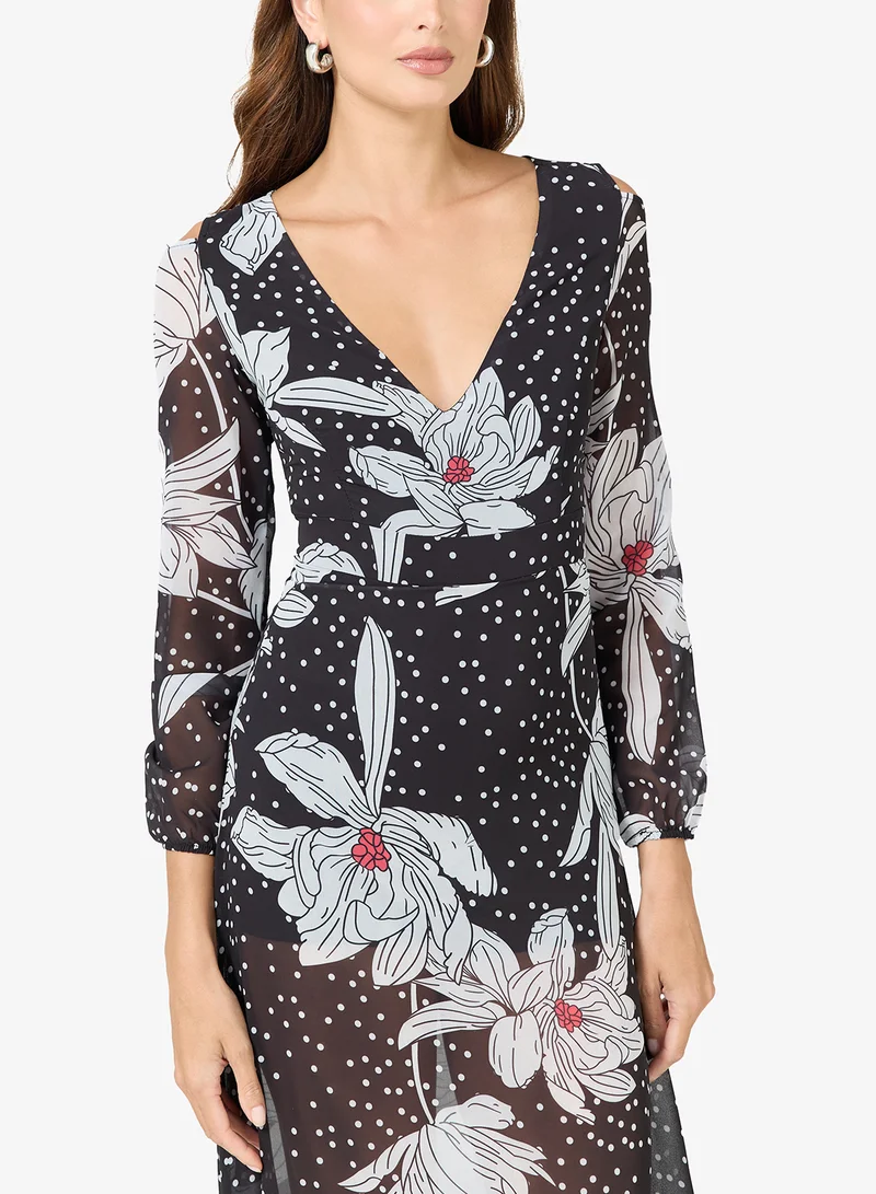 Ella  Floral Print Dress for Women | Best Price UAE