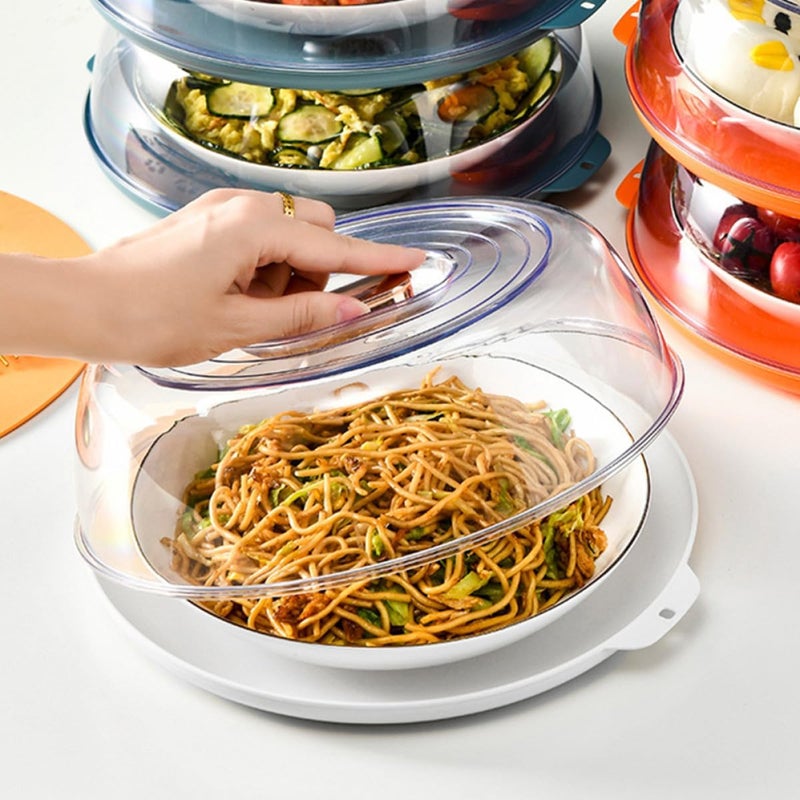 Food Protective Cover Dustproof White Plastic Lid Heat Preservation Dish Cover for Kitchen Dining Use - Image 5