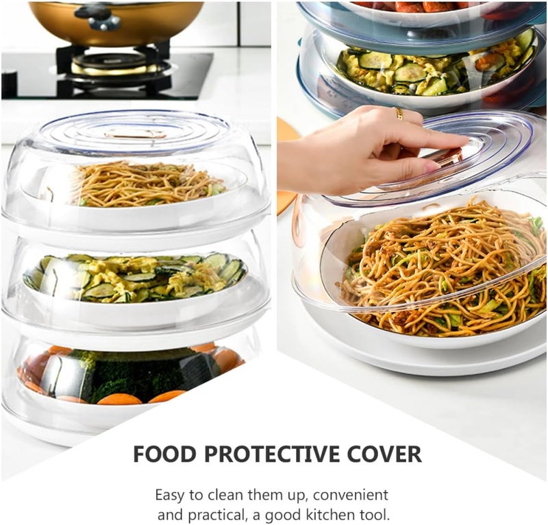 Food Protective Cover Dustproof White Plastic Lid Heat Preservation Dish Cover for Kitchen Dining Use - Image 3