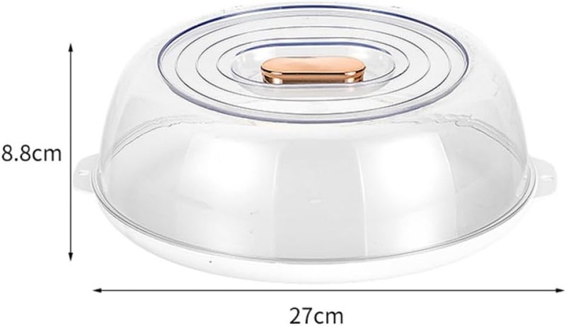 Food Protective Cover Dustproof White Plastic Lid Heat Preservation Dish Cover for Kitchen Dining Use - Image 2