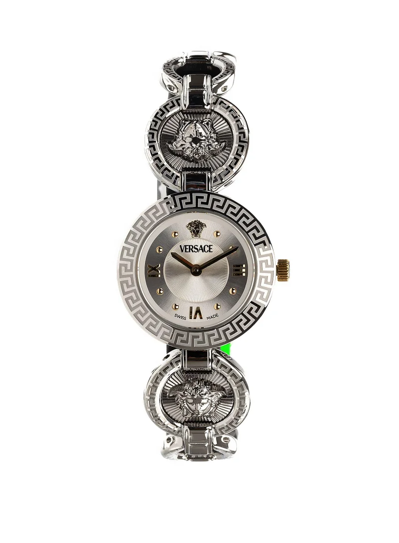 VERSACE Greca Jewel Quartz Silver Dial Watch