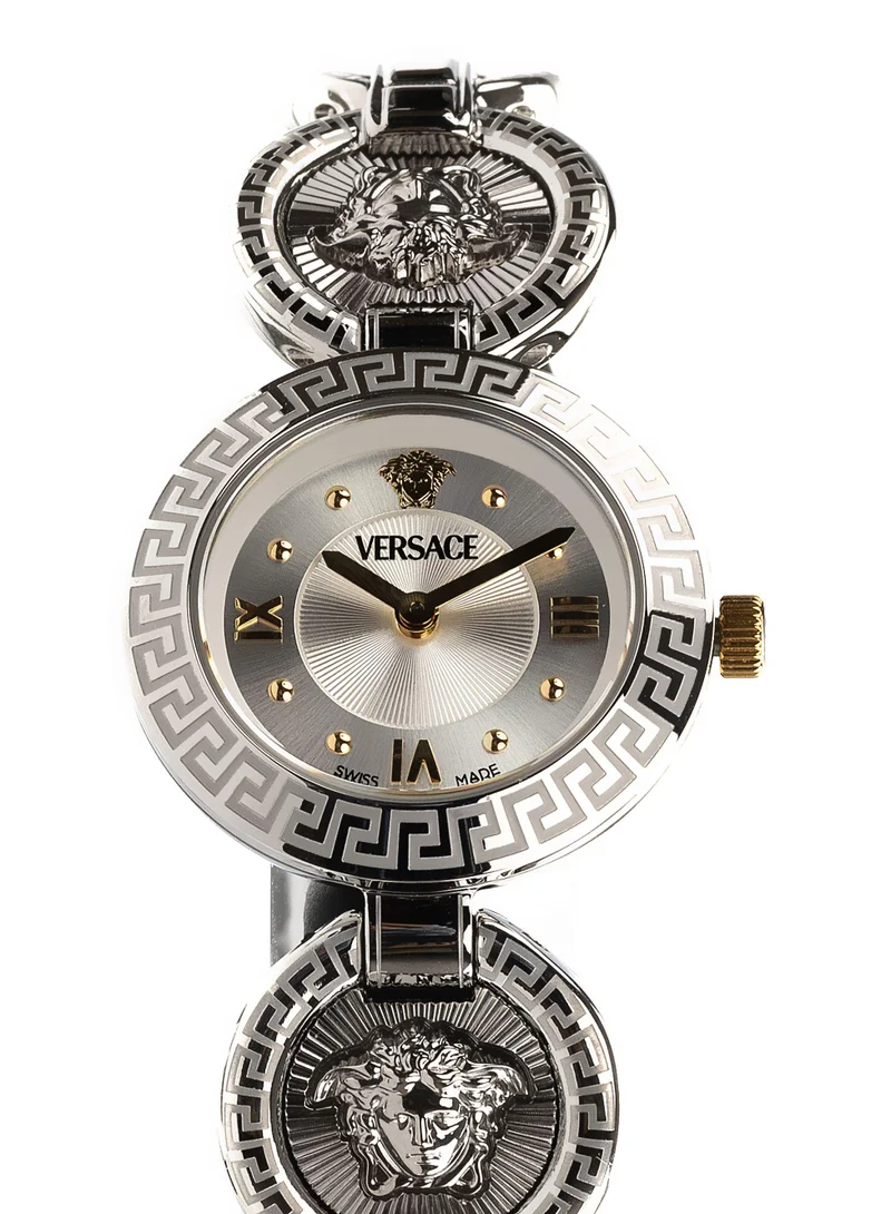 VERSACE Greca Jewel Quartz Silver Dial Watch