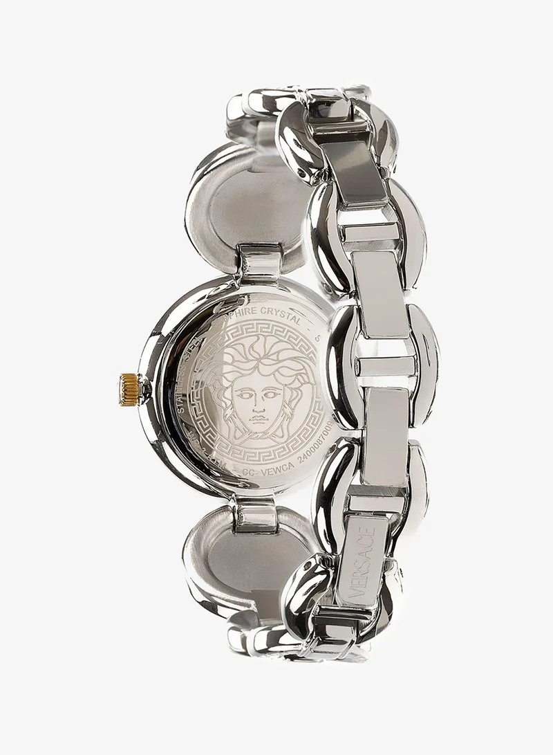 Versace  Greca Jewel Quartz Silver Dial Watch for Women | Best Price UAE