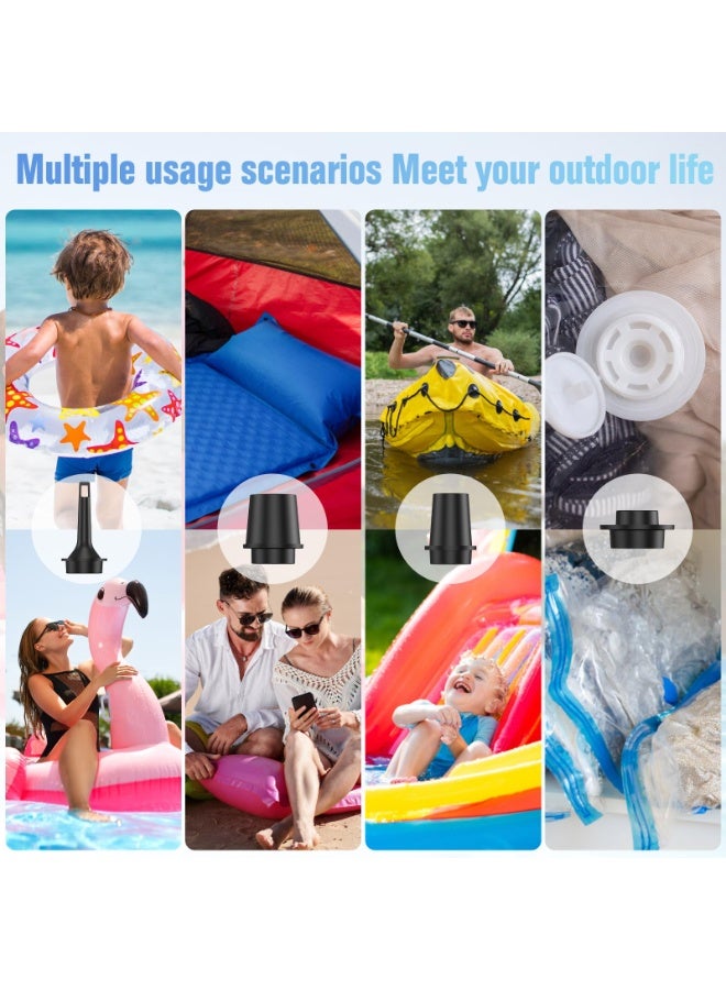 Hihonor Mini Air Pump for Inflatables Portable, Electric Type-C Rechargeable Quickly Inflate Deflate for Pool Floats Air Mattress Swimming Ring Vacuum Storage Bags - Image 4