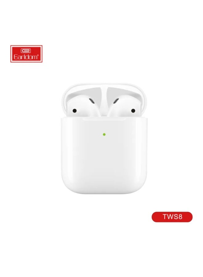 Earldom TWS-8 True Wireless Earbuds, Waterproof Bluetooth 5.0 Wireless Headphones with Microphone and In-Ear Charging Case, TWS Earbuds - Image 4