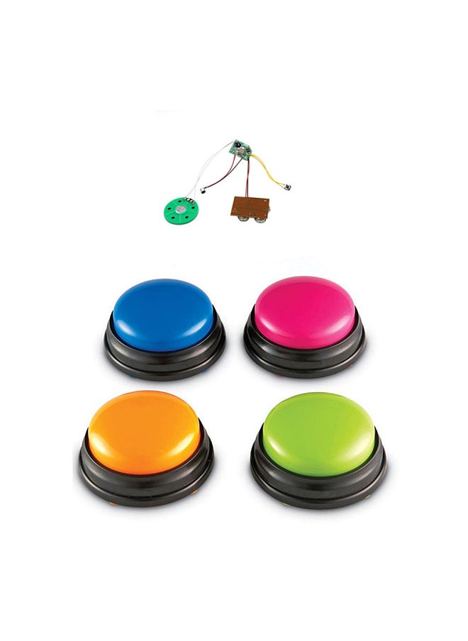 Generic Small Size Easy Carry Voice Recording Sound Button for Kids Interactive  Answering Buttons Orange  - Image 3