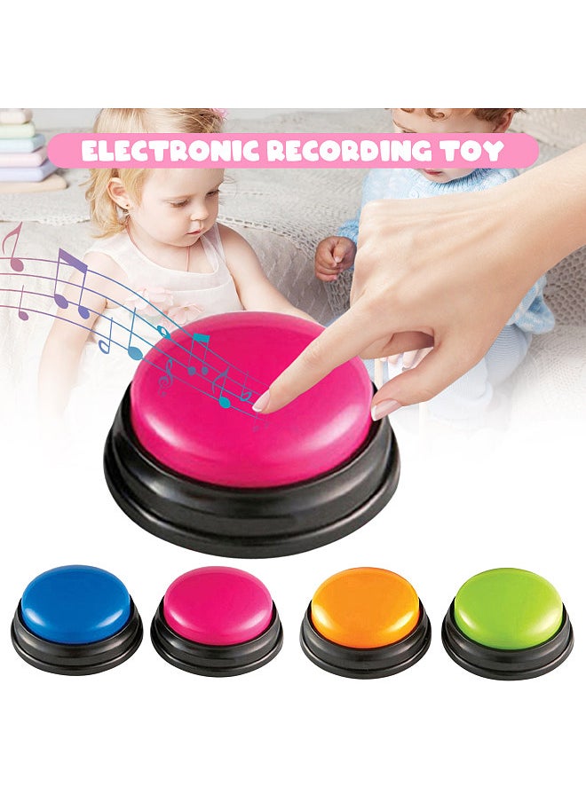 Small Size Easy Carry Voice Recording Sound Button for Kids Interactive  Answering Buttons Orange