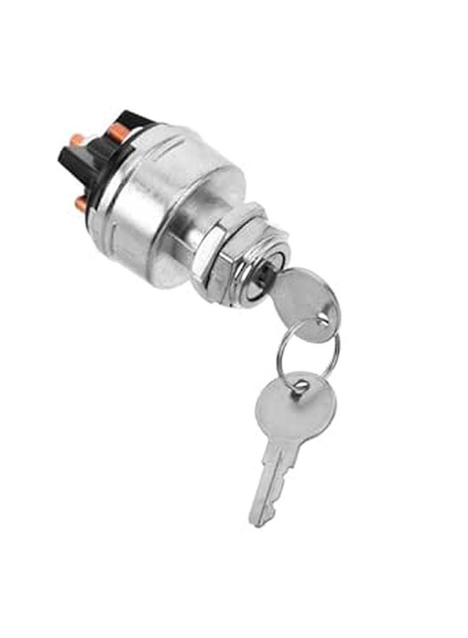 Universal Ignition Switch Starter Key with Heat Shrink Terminal for Trucks Tractors Heavy Equipment - Image 1