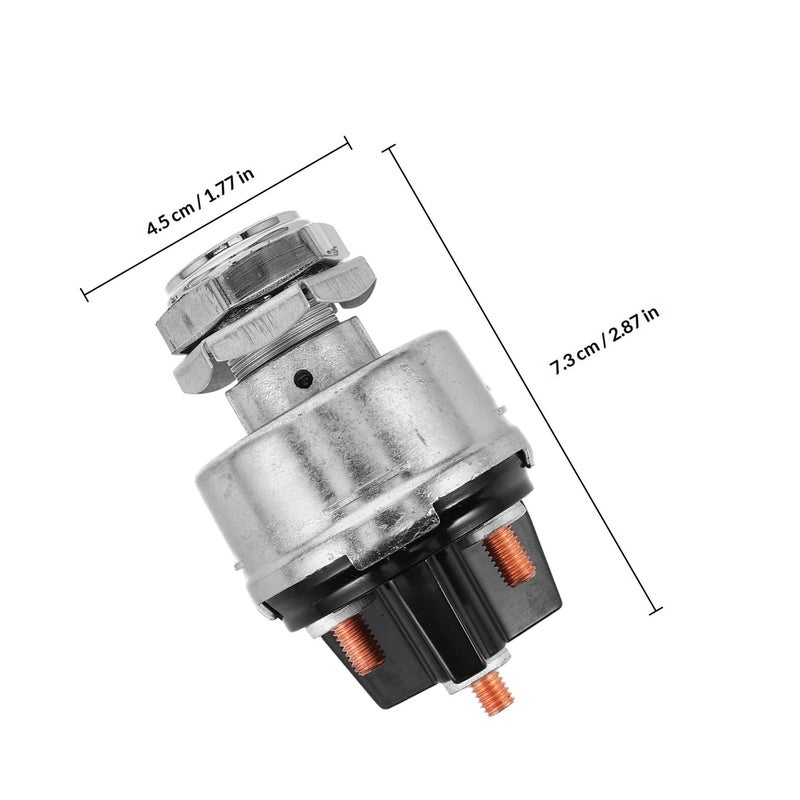 Universal Ignition Switch Starter Key with Heat Shrink Terminal for Trucks Tractors Heavy Equipment - Image 3