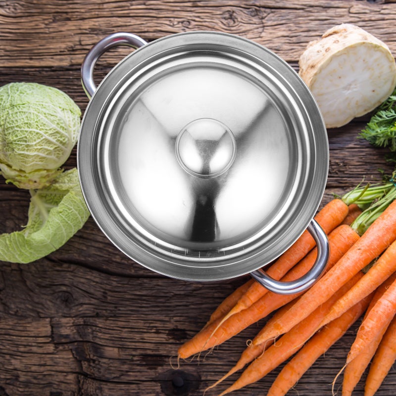 Stainless Steel Universal Pan Lid, Fits Most Cookware, Easy Cleaning and Storage - Image 4