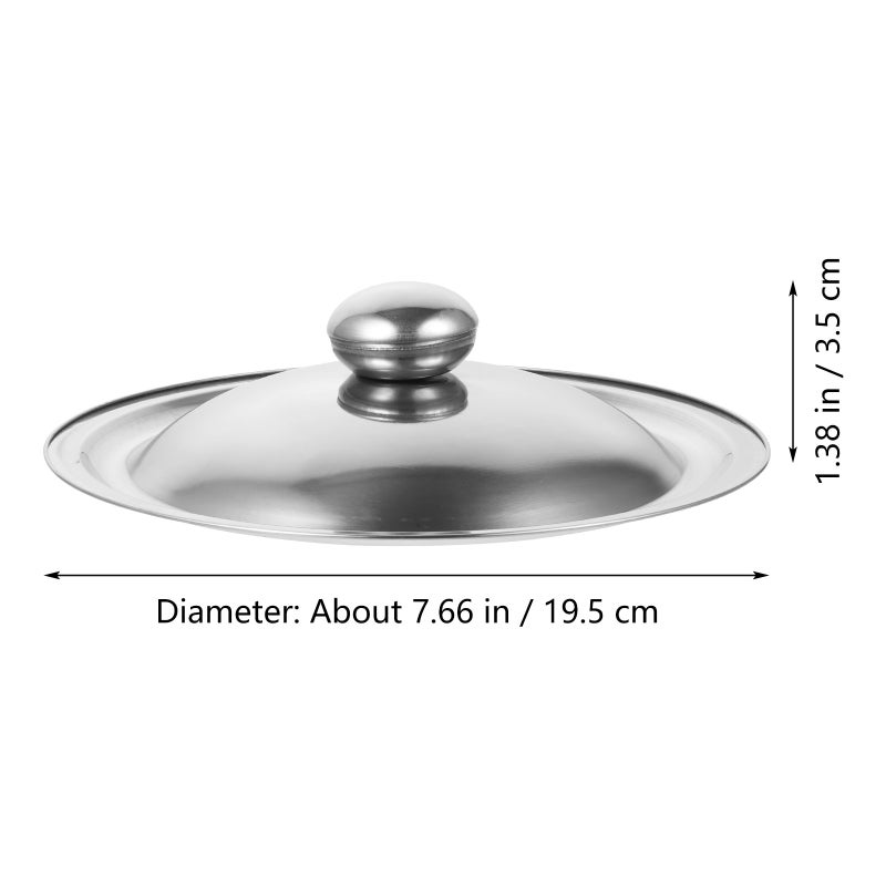 Stainless Steel Universal Pan Lid, Fits Most Cookware, Easy Cleaning and Storage - Image 2