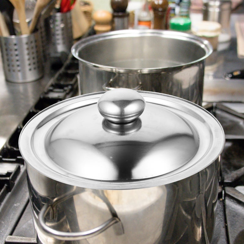 Stainless Steel Universal Pan Lid, Fits Most Cookware, Easy Cleaning and Storage - Image 5