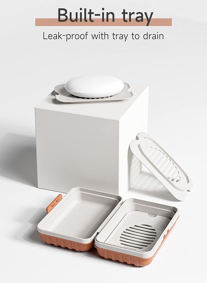 Travel Soap Dish, Soap Dish With Lid, Portable Travel Case, Leak-Proof Soap Dish, Suitable For Travel, Camping, Outdoor Activities, Gym, And Bathroom Soap Container. - Image 5