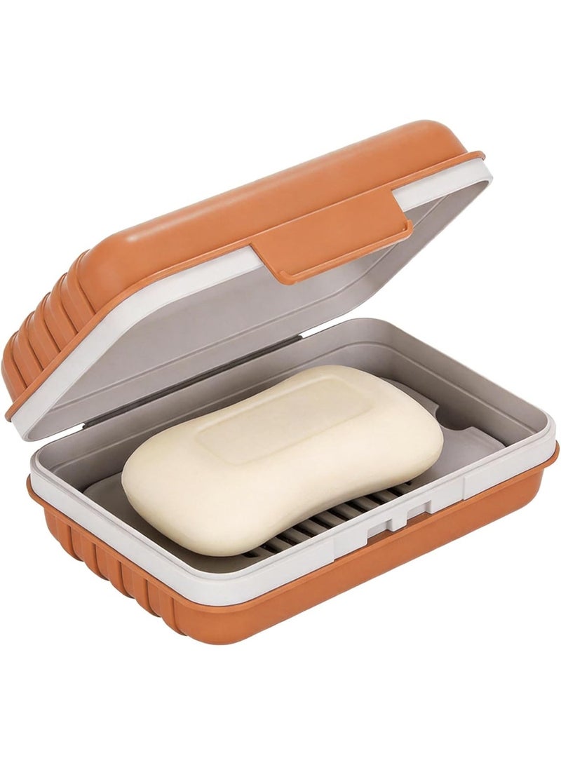 Travel Soap Dish, Soap Dish With Lid, Portable Travel Case, Leak-Proof Soap Dish, Suitable For Travel, Camping, Outdoor Activities, Gym, And Bathroom Soap Container. - Image 1
