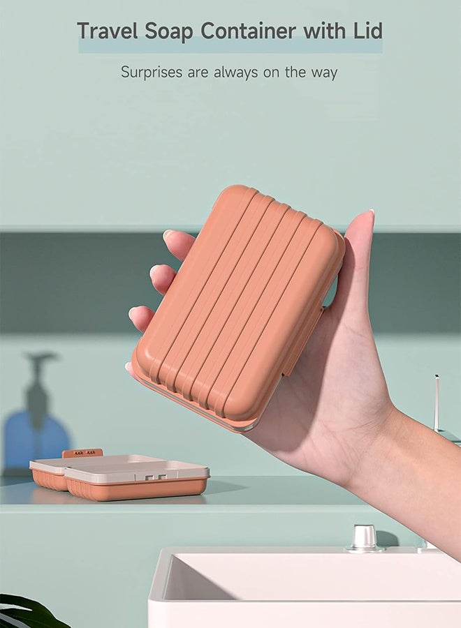 Travel Soap Dish, Soap Dish With Lid, Portable Travel Case, Leak-Proof Soap Dish, Suitable For Travel, Camping, Outdoor Activities, Gym, And Bathroom Soap Container. - Image 2