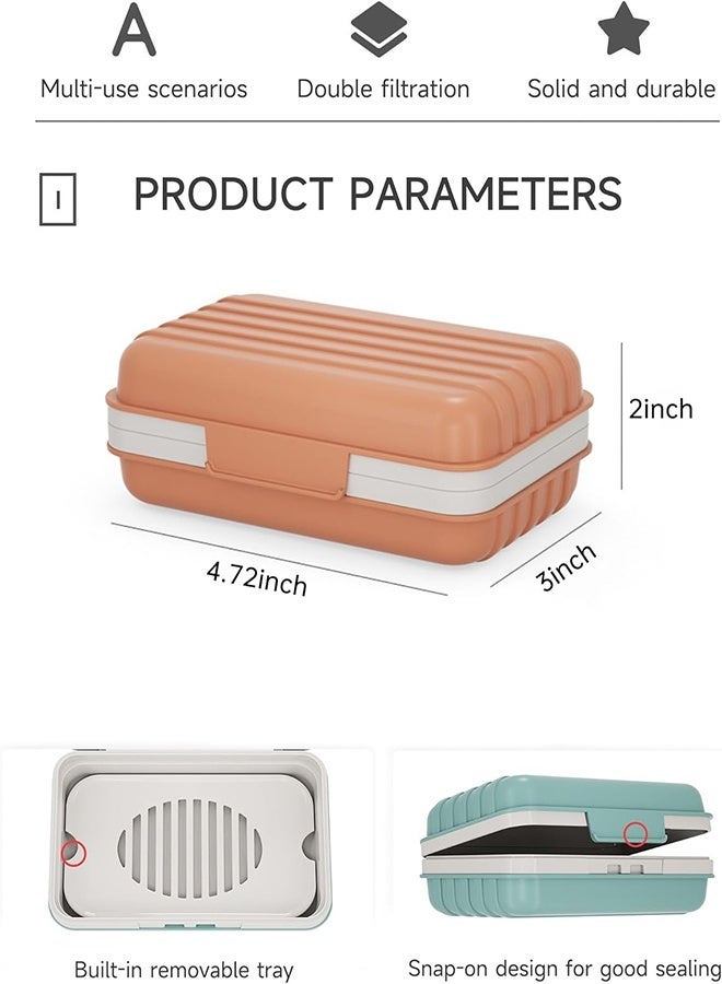 Travel Soap Dish, Soap Dish With Lid, Portable Travel Case, Leak-Proof Soap Dish, Suitable For Travel, Camping, Outdoor Activities, Gym, And Bathroom Soap Container. - Image 3