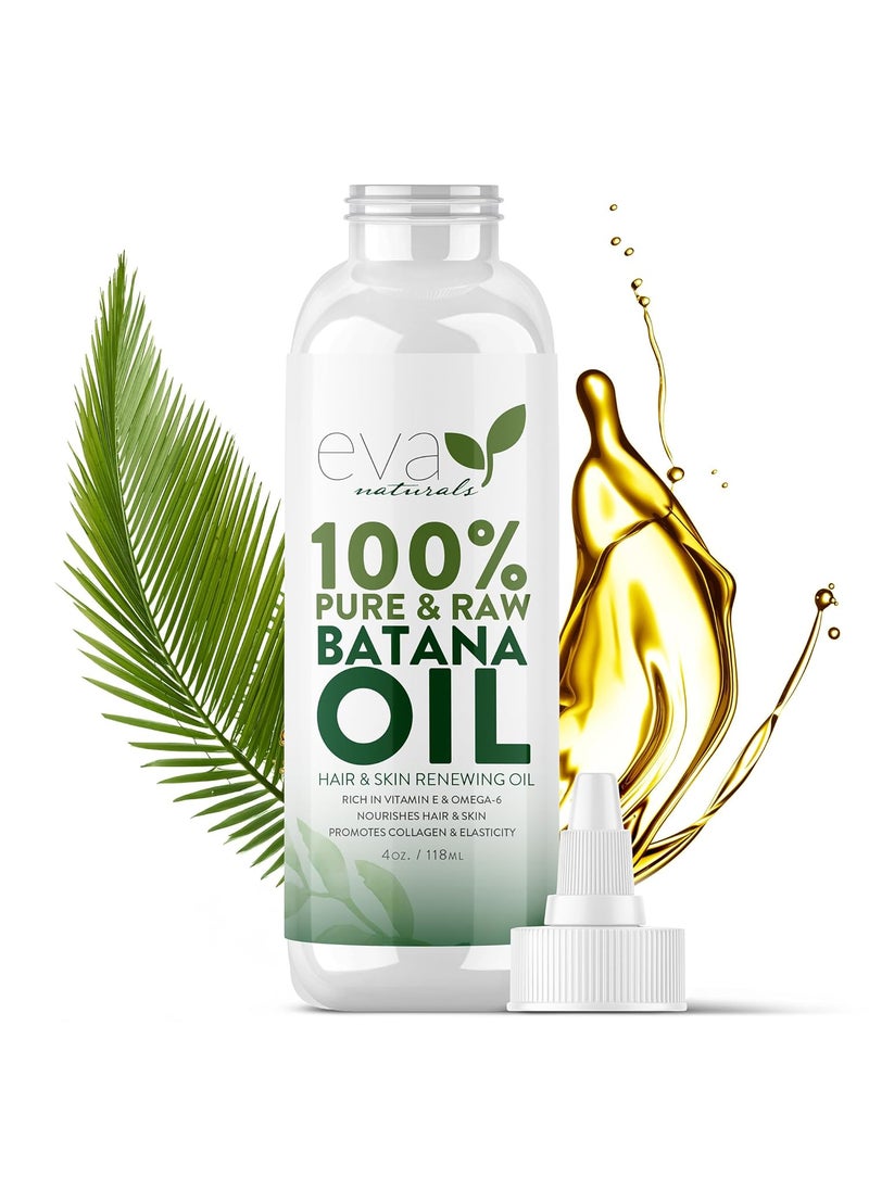 Eva Naturals - Eva Naturals 100% Pure Batana Oil - Batana Oil For Hair Growth - 100% Unrefined Batana Oil From Honduras - Raw Batana Oil For Hair - Cold-Pressed Batana Oil For Scalp & Skin - Image 1