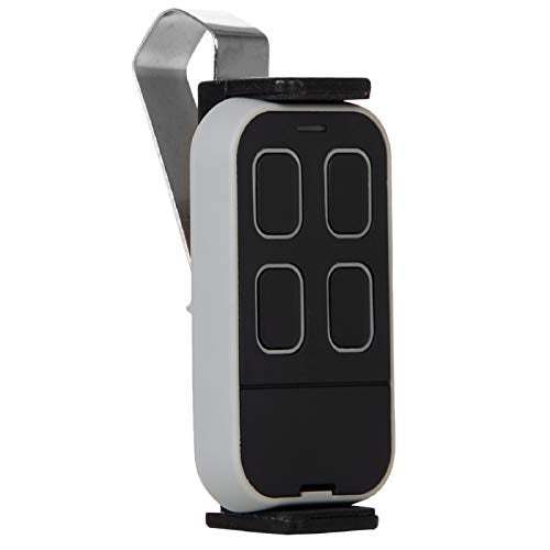 XIHADA Universal Garage Door Opener Remote Cloner Universal Gate Opener Remote Cloning Homelink with Visor Clip Programmable Learning Key Fob 4-Buttons Multi Frequency 280MHZ-868MHZ (Black with Grey) - Image 1