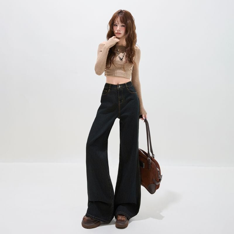 Unisex Classic Denim Jeans Loose Fit Daily Outdoor Wear - Image 3