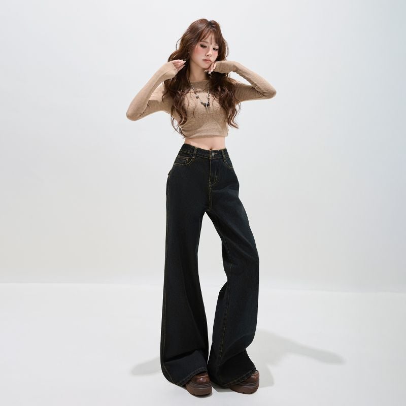 Unisex Classic Denim Jeans Loose Fit Daily Outdoor Wear - Image 5
