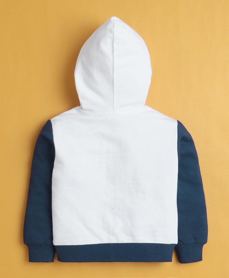 BUMZEE Boys Cotton Blend Full Sleeves Hooded Zipper Sweatshirt Multi - 5-6 Years (Peb10866H-mlt) Multicolour - Image 2