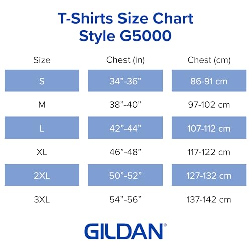 Gildan mens Heavy Cotton T-shirt, Style G5000, Multipack T Shirt, Black (3-pack), X-Large US - Image 5