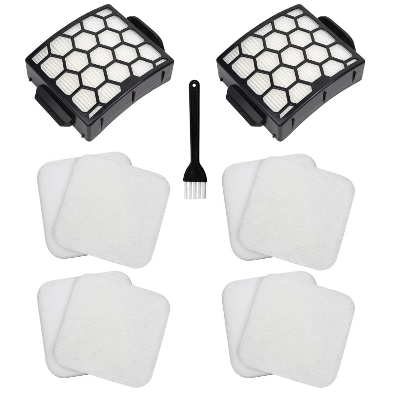 YUEYEE Filter Replacement for Shark LA300 LA301 LA322 LA351 LA500 LA502 LA555 LA360 LA362 LA401 LA455 LA702 Rotator Lift-Away ADV DuoClean PowerFins Upright Vacuum, Part XFFK320 & XHF320 2 HEPA 4 Foam - Image 1
