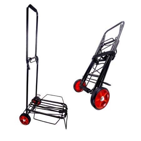 ISOP Folding Hand Truck 2 Wheels 40 Lb | Luggage Trolley Dolly Cart with Two-Wheels | Portable Fold-Up Dolly Cart - Collapsible | Lightweight and Foldable | Hand Carts Ultra Light | Mini Transport Carrier - Image 2