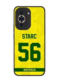 Rugged Black Edge Case for Huawei nova 10 Pro, Slim fit Soft Case Flexible Rubber Edges Thin Cover - Player Name - Mitchell Starc, Jersey Number- 56