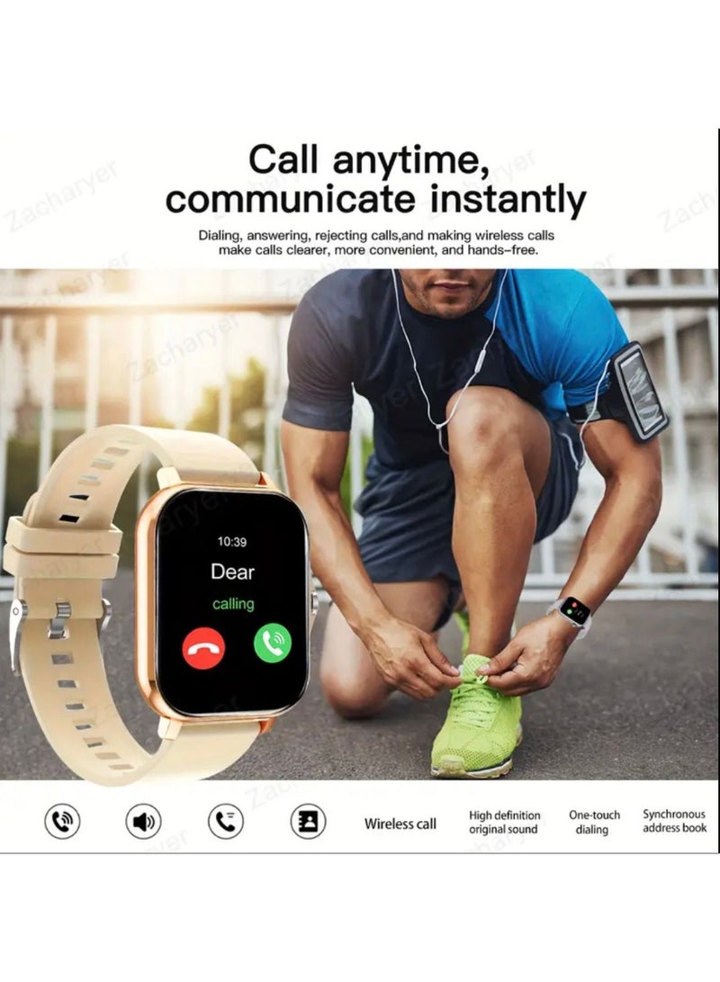 Smart Watch with 1.83" HD Color Screen, Fitness Tracker with Heart Rate, Sleep Monitor, Step Counter, Call & Message Notifications – Compatible with Android & iOS - Image 1