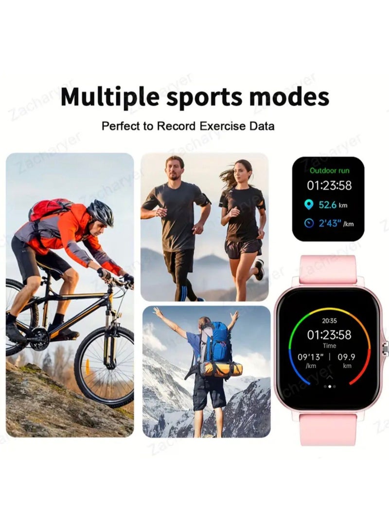 Smart Watch with 1.83" HD Color Screen, Fitness Tracker with Heart Rate, Sleep Monitor, Step Counter, Call & Message Notifications – Compatible with Android & iOS - Image 2