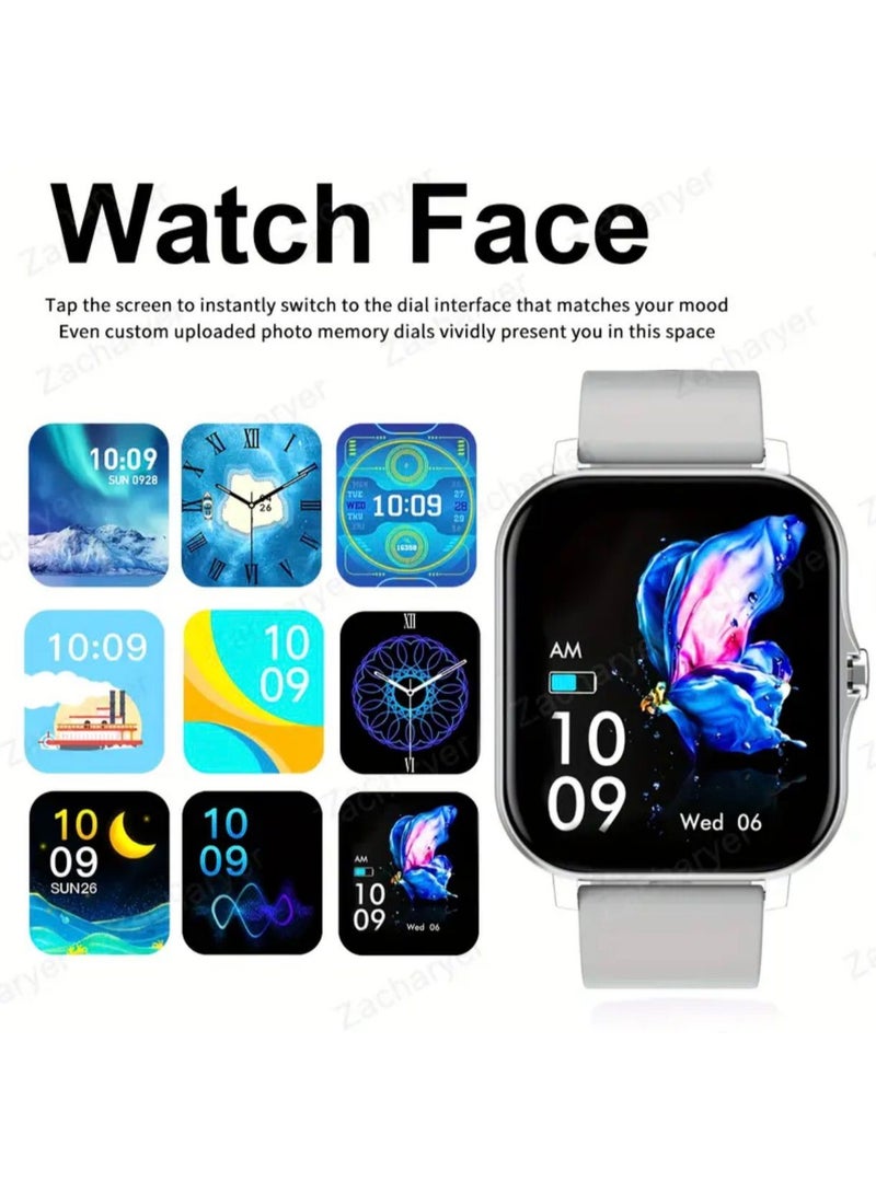 Smart Watch with 1.83" HD Color Screen, Fitness Tracker with Heart Rate, Sleep Monitor, Step Counter, Call & Message Notifications – Compatible with Android & iOS - Image 3