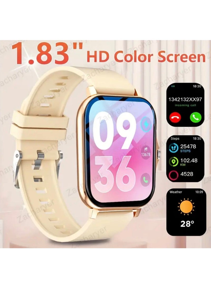 Smart Watch with 1.83" HD Color Screen, Fitness Tracker with Heart Rate, Sleep Monitor, Step Counter, Call & Message Notifications – Compatible with Android & iOS - Image 5