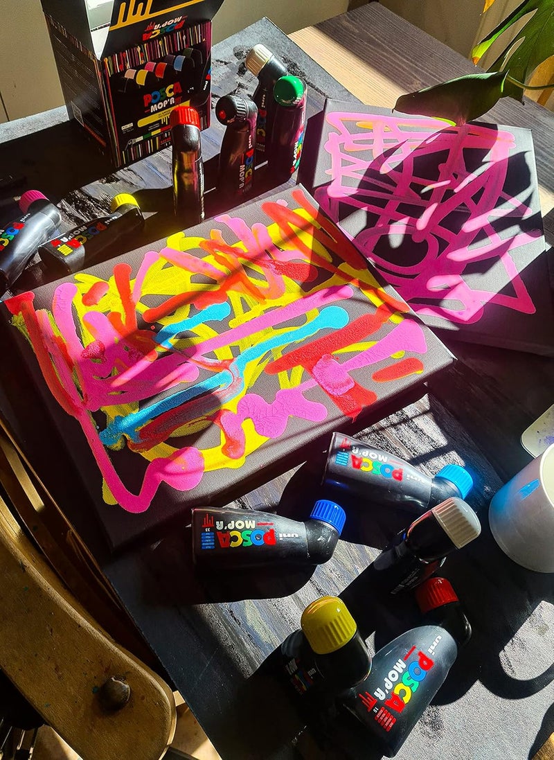 POSCA MOP’R Fuschia Water Based Permanent Paint Markers - Box of 4 - Image 4