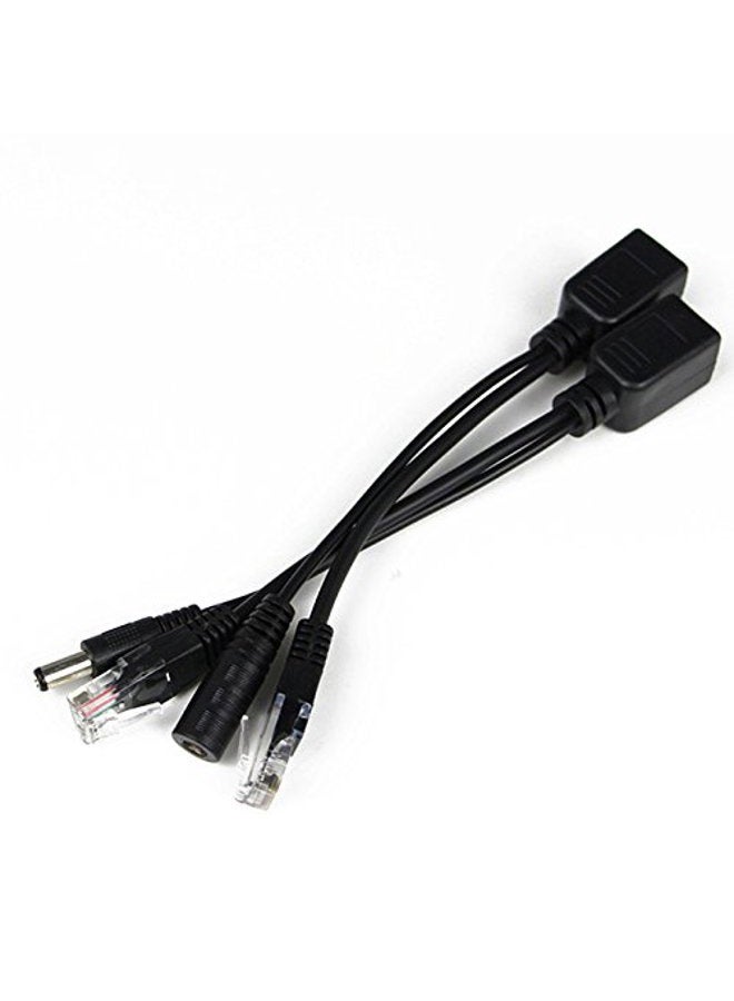 exgoofit 5 Pairs Passive PoE Injector and PoE Splitter Kit with 5.5x2.1 mm DC Connector RJ45 Power Over Ethernet - Image 2