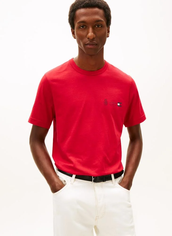 TOMMY HILFIGER Graphic Crew Neck T-Shirt