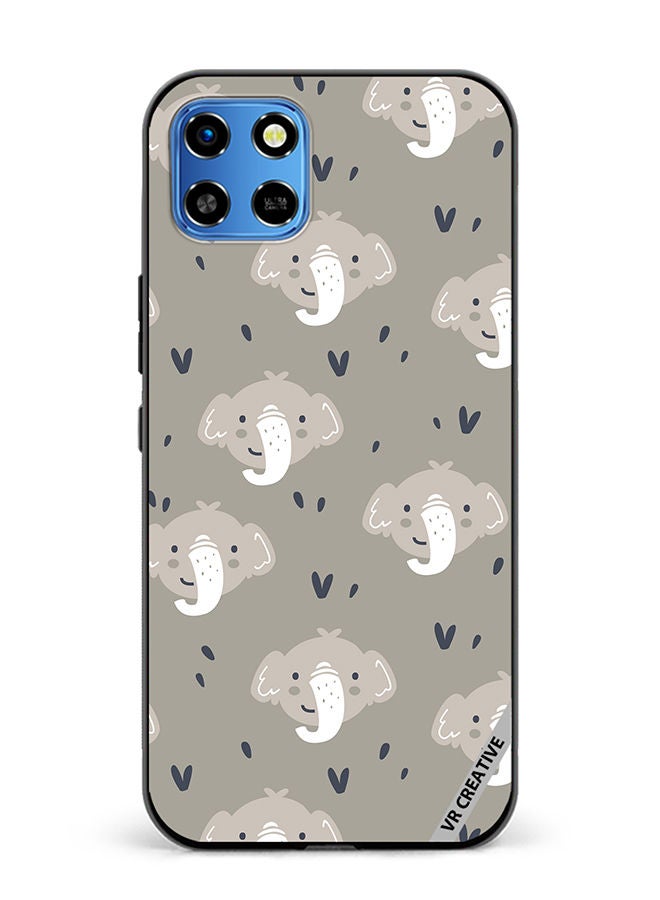 VR CREATIVE Protective Case Cover For Infinix Smart 6 HD Elephant Design Multicolour - Image 1