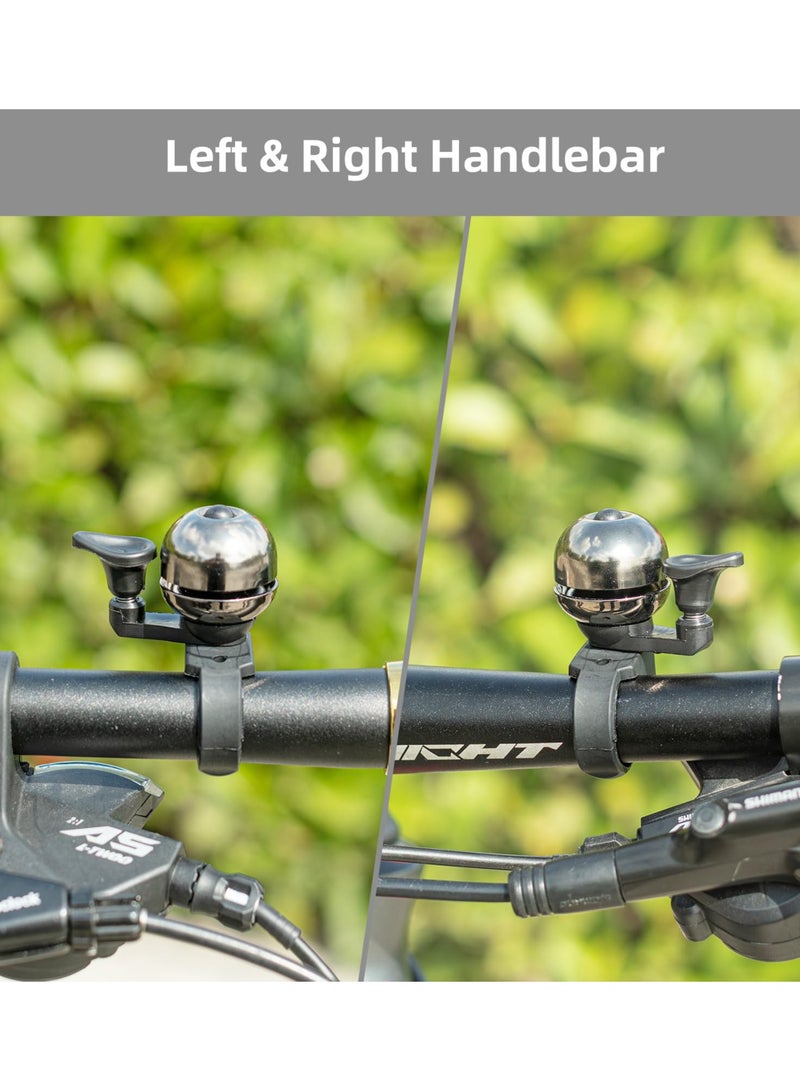 SOLARAE Classic Bike Bell with Loud Sound, Mountain Bike MTB Bell for 0.82-0.86in and 21-22mm Handlebars, Clear Ring Bell for Adults and Riders - Image 3