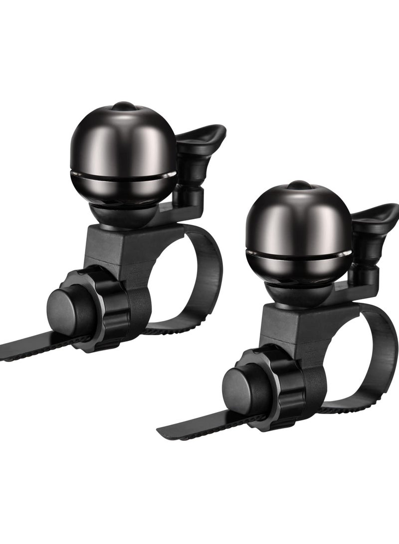 SOLARAE Classic Bike Bell with Loud Sound, Mountain Bike MTB Bell for 0.82-0.86in and 21-22mm Handlebars, Clear Ring Bell for Adults and Riders - Image 1