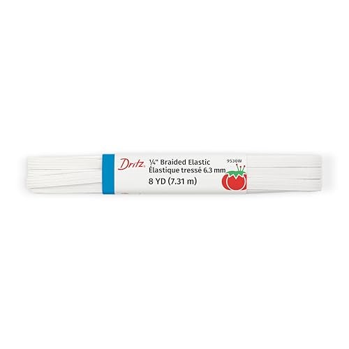 Dritz Braided Elastic 1/4'X8yd-White - Image 2